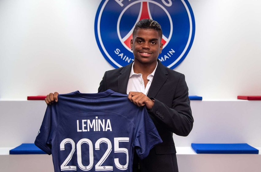 巴黎现役球员,巴黎新球员,巴黎当家球星,巴黎现在球员 官方：巴黎与17岁锋线小将勒米纳签署生涯首份职业合同，至2025年