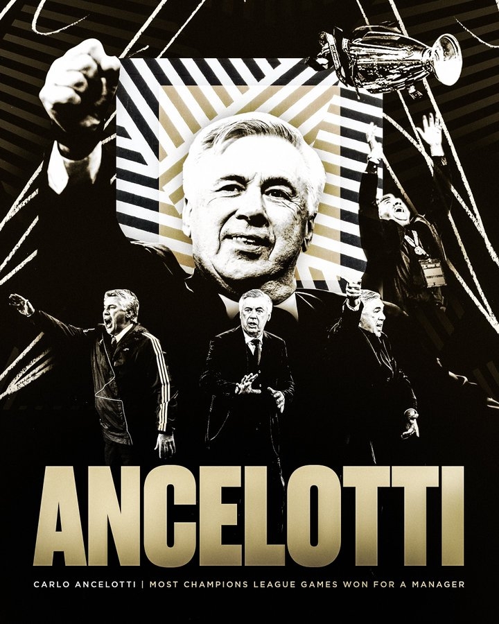 安切洛蒂拿过五大联赛冠军 安切洛蒂执教荣誉 安切洛蒂埃弗顿下课 弗格森拿过几次欧冠 超越弗格森，安切洛蒂执教生涯欧冠103胜升至历史第一