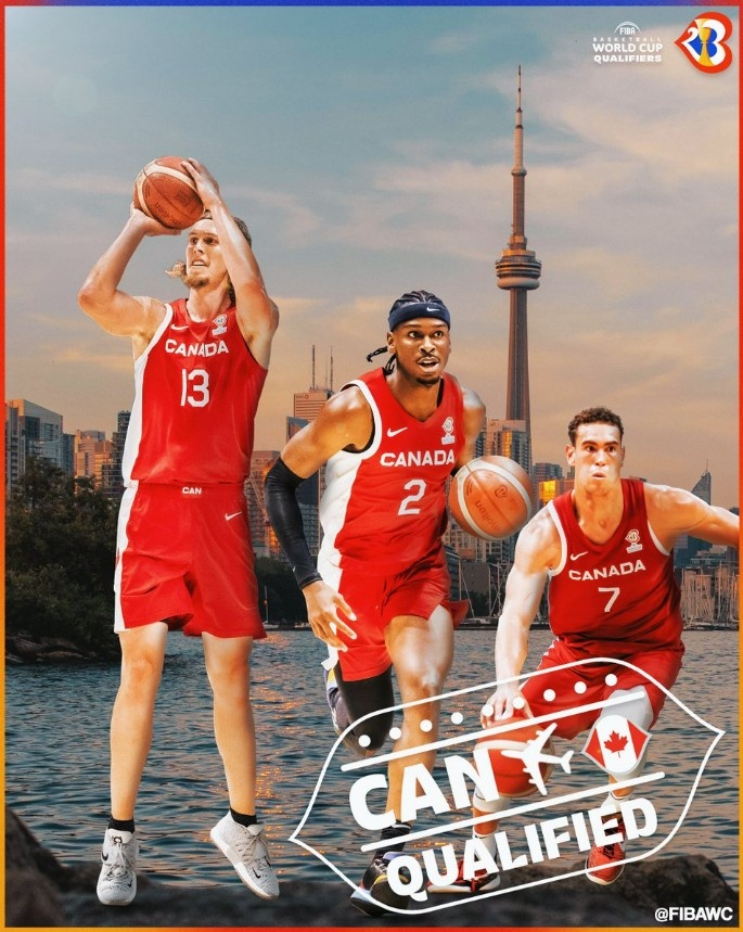 中国加拿大男篮比赛 男篮对阵加拿大 美洲杯美国男篮 男篮亚洲杯中国对加拿大 祝贺！加拿大男篮成为美洲区第一支晋级世界杯正赛球队