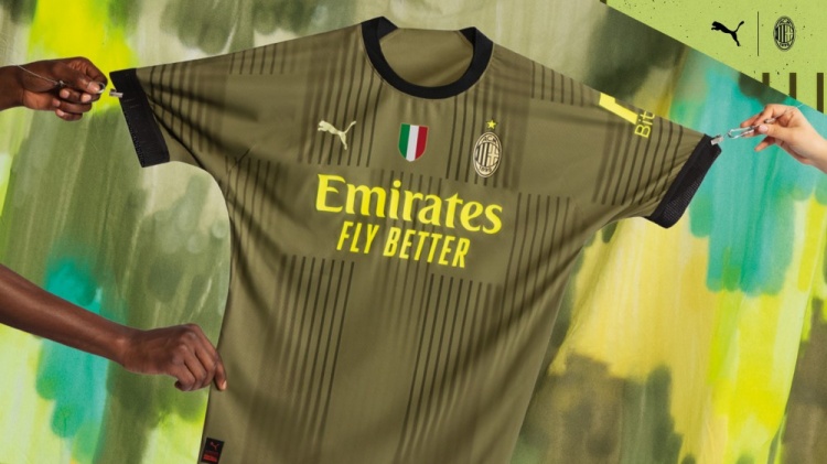 怎么样？米兰发布22-23赛季第三球衣，采用橄榄绿色