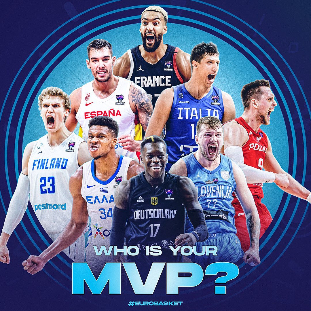上一届欧锦赛冠军 欧锦赛谁是冠军 历届欧锦赛冠军得主 2016年欧锦赛冠军是谁 欧锦赛官方晒21世纪以来8名MVP并提问：谁是本届最佳球员？