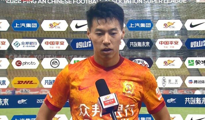 武汉队球员王靖斌:今天运气没站在我们这边,努力调整心态