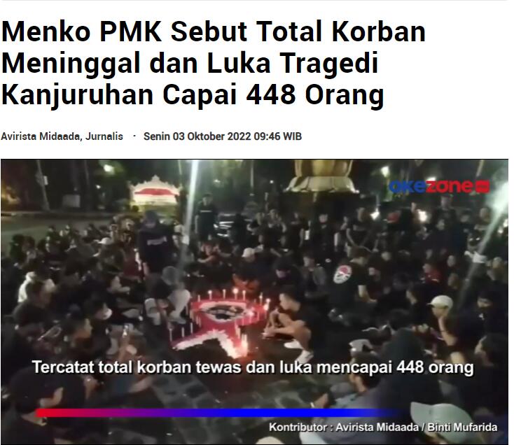 印尼骚乱事件 最近印尼工人骚乱什么情况 印尼暴徒事件 印尼五月骚乱 印尼媒体：印尼球场骚乱已致448人伤亡