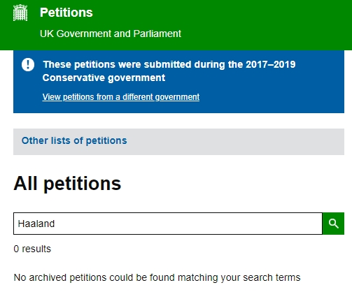 40万人签名请愿要求将哈兰德从英超除名?该请愿书已被\\