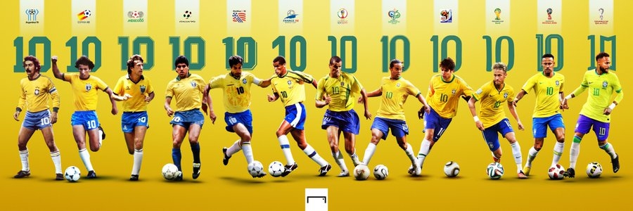 巴西世界杯进球全记录 世界杯倒计时10天，goal盘点巴西队历届10号：内马尔卡卡小罗在列