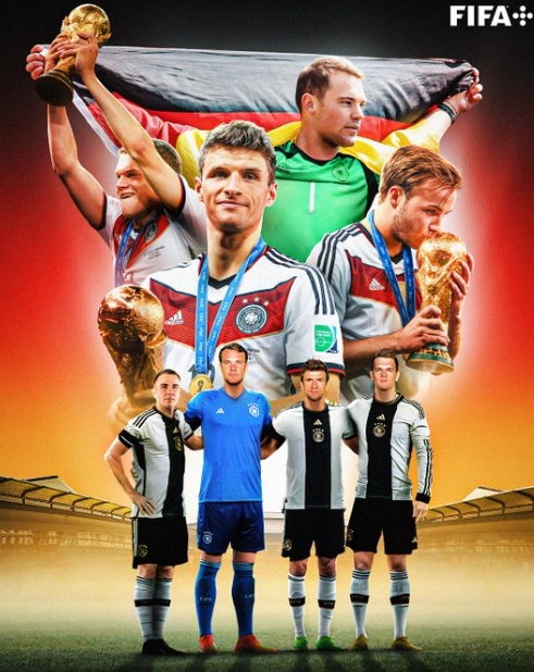 2014年德国队世界杯夺冠阵容，仅剩穆勒诺伊尔等四人继续征战