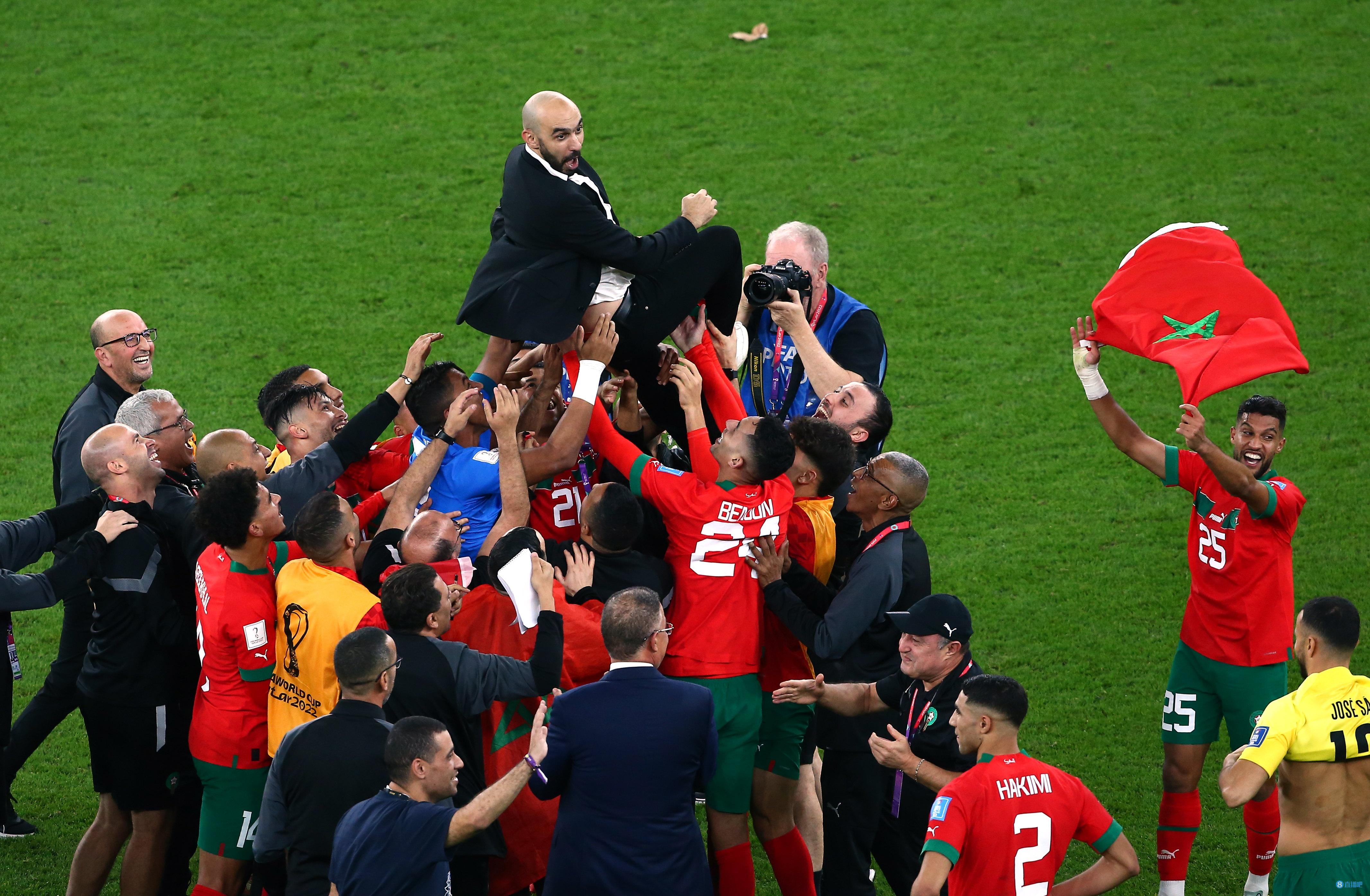 历史性成就！摩洛哥是历史第3支进入世界杯4强的非欧、非南美球队