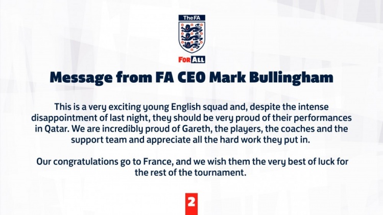 英格兰足球队总教练 足球队英格兰 英格兰足球前队长 英国足球队员 英足总CEO：为英格兰队感到自豪，向法国队送上祝福