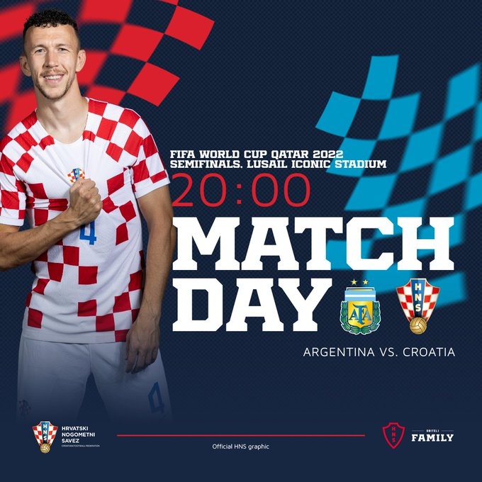 克罗地亚晒海报预热与阿根廷半决赛：史诗级比赛日！克罗地亚冲！